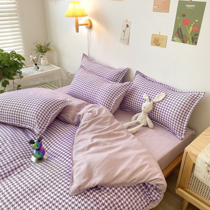 Avtoit | Abstract Chessboard Single Bed Linen Set