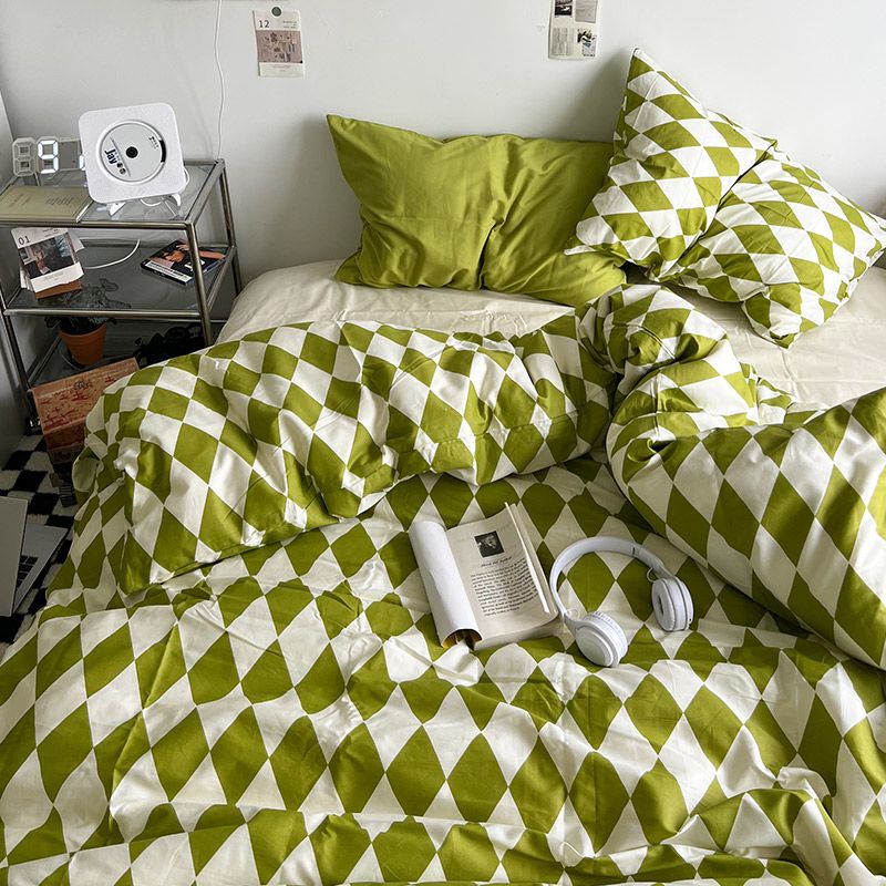 Avtoit | Abstract Chessboard Single Bed Linen Set