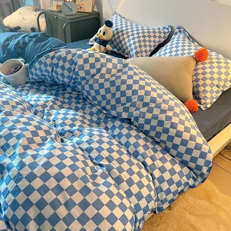 Avtoit | Abstract Chessboard Single Bed Linen Set