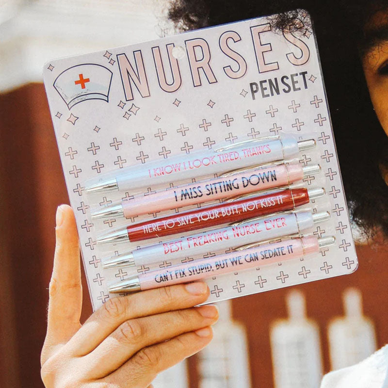 Avtoit | Funny Nurse Ballpoint Pen Set (Set of 5)