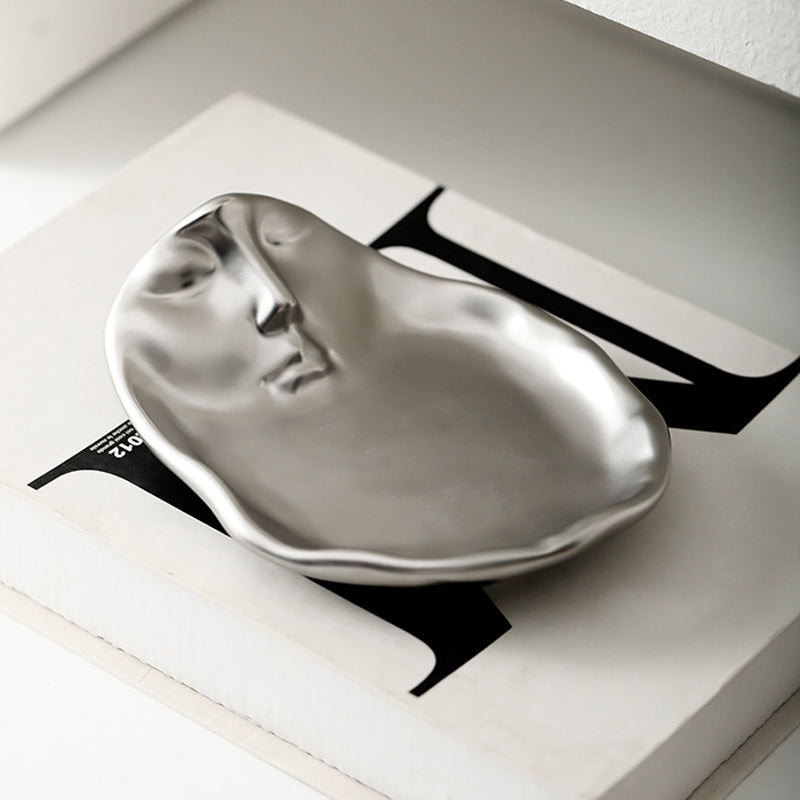 Avtoit | Metal Touching Face Creative Ceramic Kiss Coffee Cup, Artistic Vibe Mug & Saucer Set