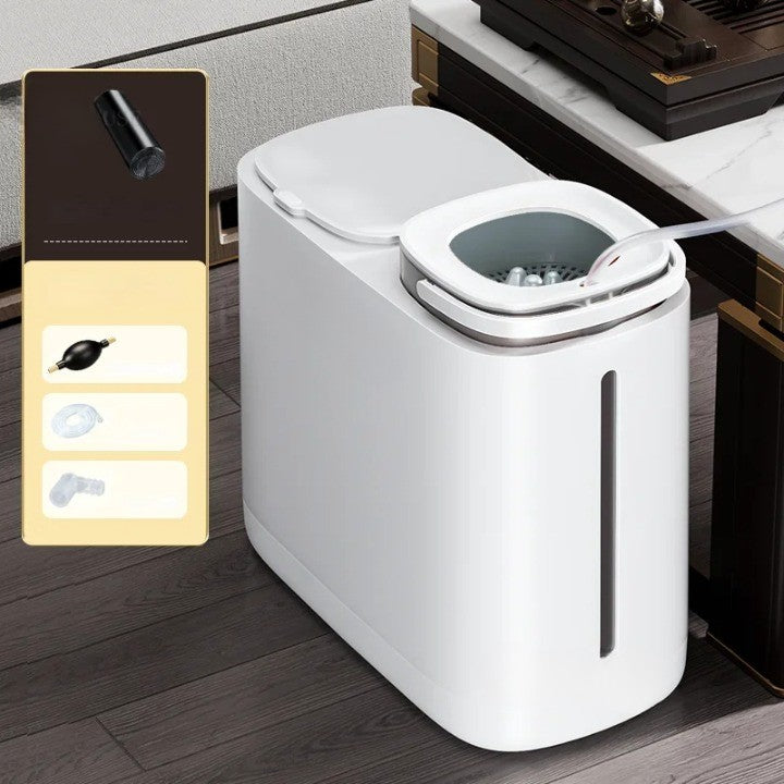 Avtoit | Dual Compartment Dry Wet Section Efficient Modern Home Trash Can