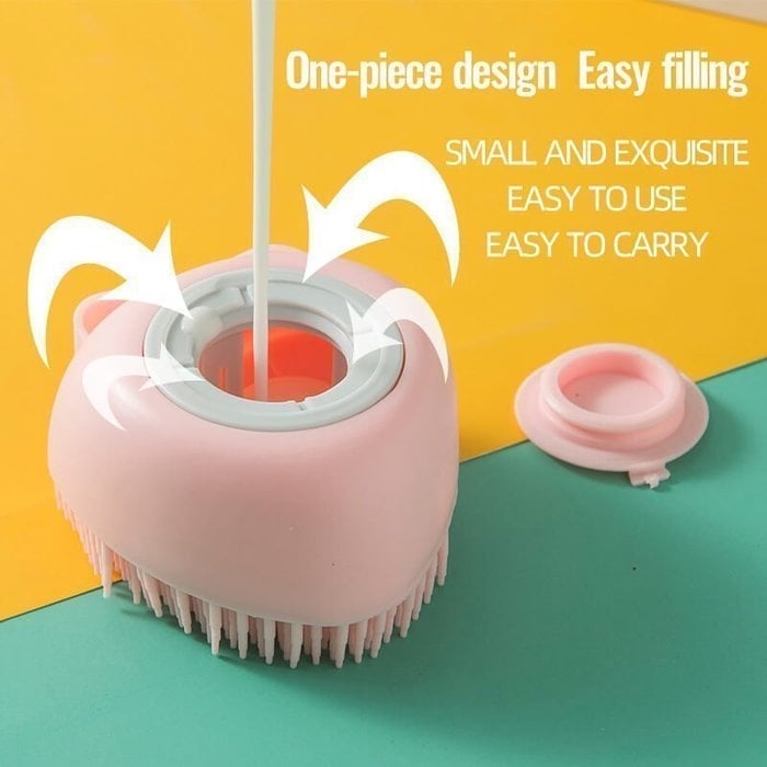 Avtoit | Bathroom Pet Bath Brush Massage Soft Silicone Comb Pet