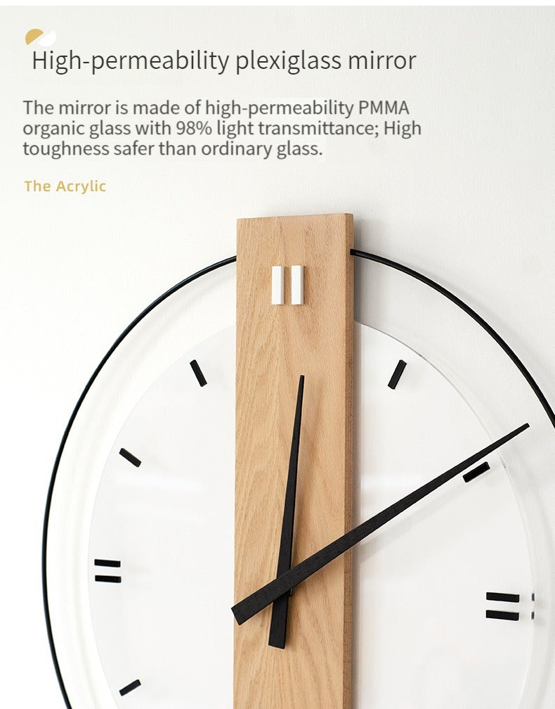 Avtoit | Solid Wood Nordic Wall Decoration Clock 40cm