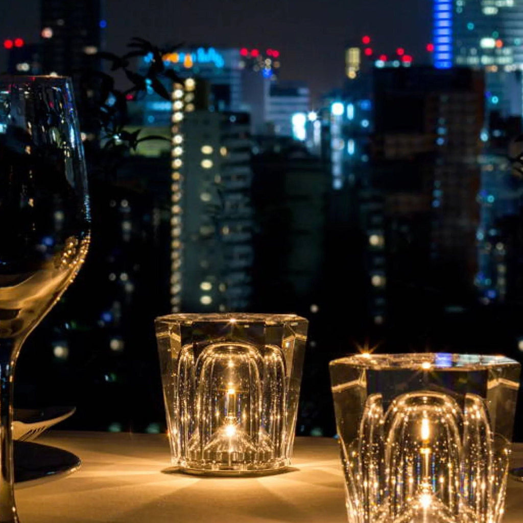 Rechargeable Crystal LED Table Lamp with Cordless Design