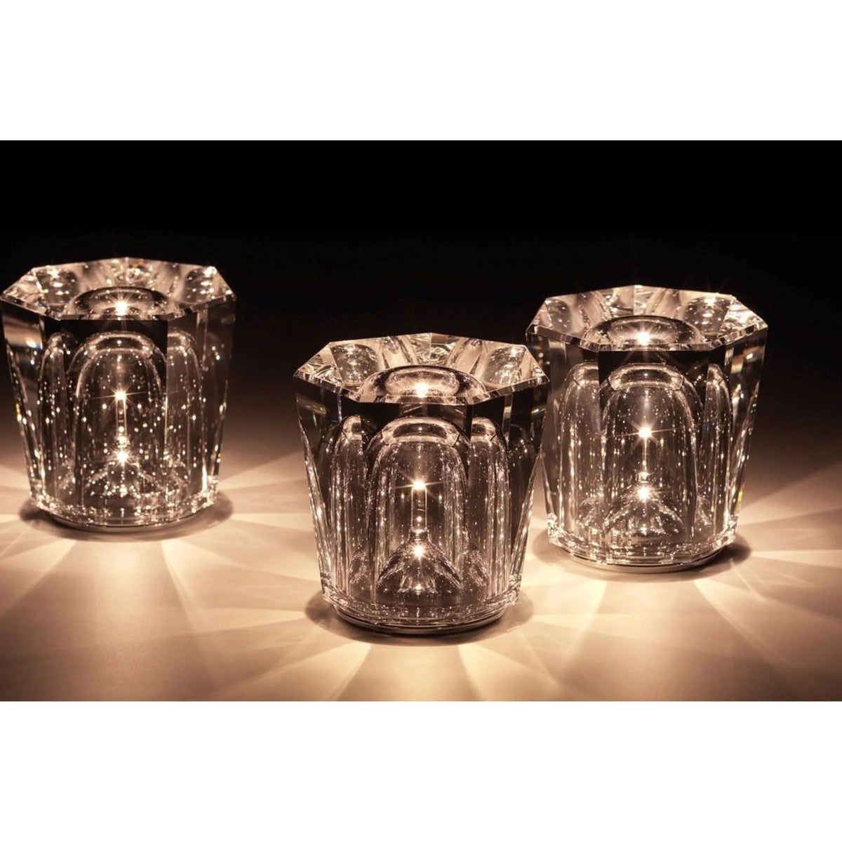 Rechargeable Crystal LED Table Lamp with Cordless Design