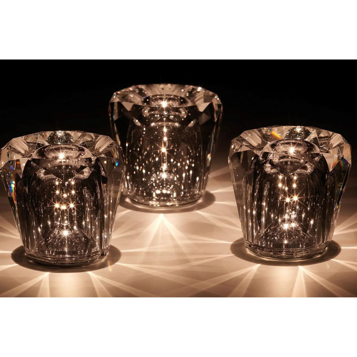 Rechargeable Crystal LED Table Lamp with Cordless Design