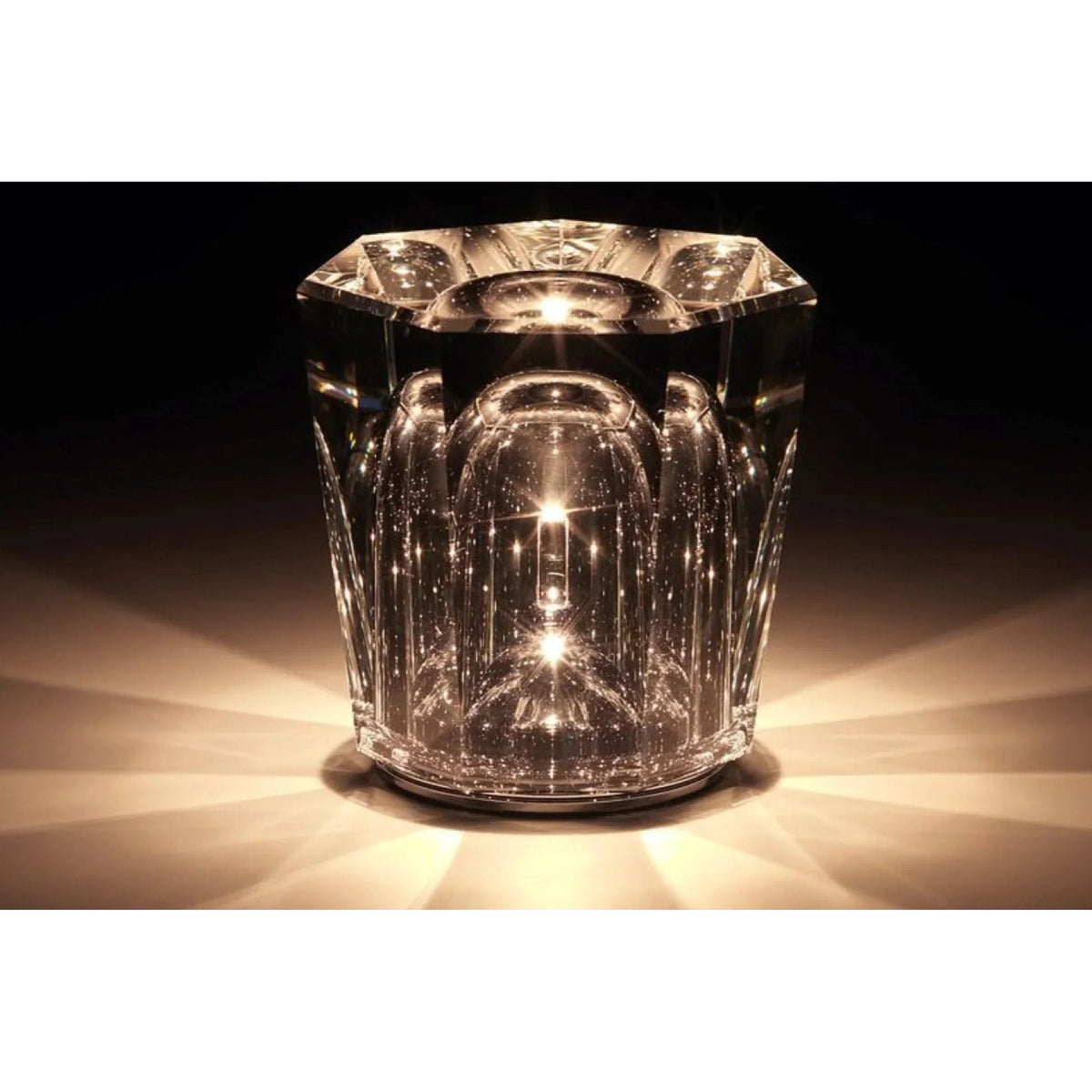 Rechargeable Crystal LED Table Lamp with Cordless Design