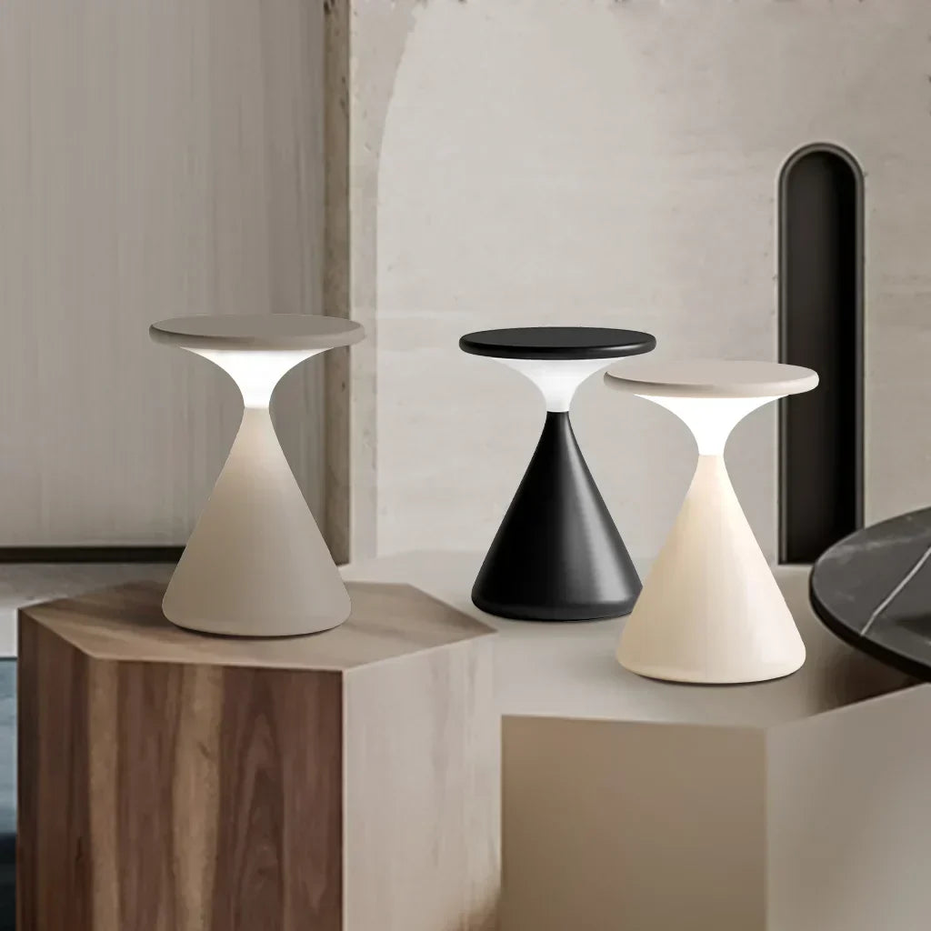 Avtoit | Aeron Hourglass Battery Table Lamp | Dimmable LED Table Lamp Without Cable