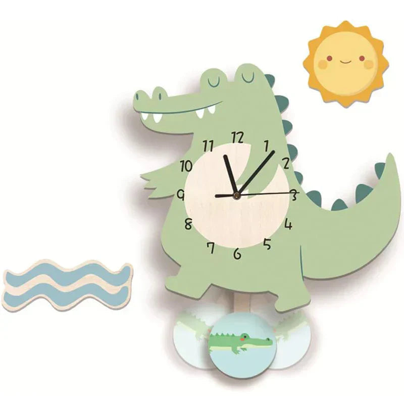 Avtoit | Wall Clock - ZooTime - Cute Animal Design - Perfect for Children's Room