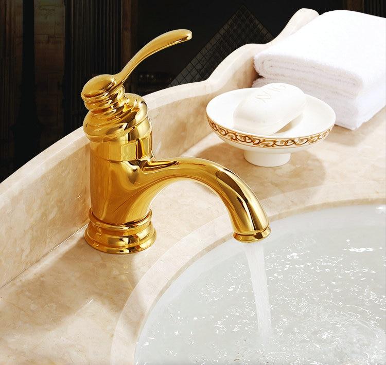 Avtoit | Antique Brass Tap Bathroom Fixtures Faucet Sink Mixer Tap