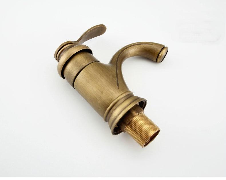 Avtoit | Antique Brass Tap Bathroom Fixtures Faucet Sink Mixer Tap