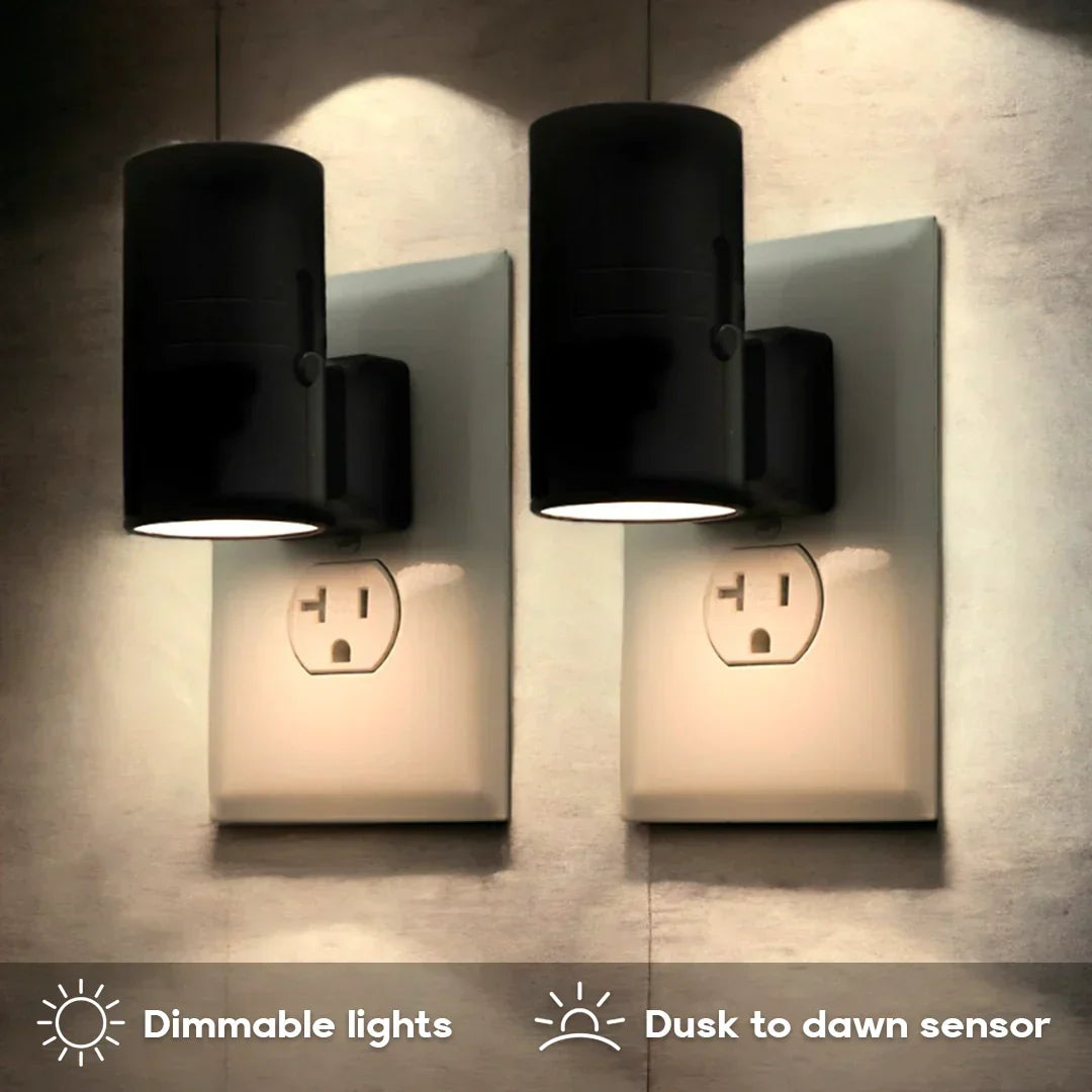 Avtoit | Dimmable Plug-In Night Light with Motion Sensor - LED Light for Bedrooms, Hallways, and Stairs