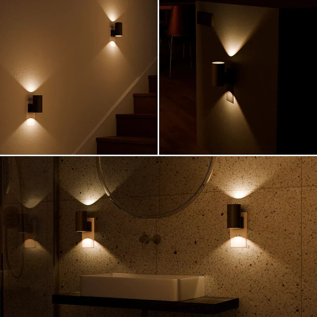 Avtoit | Dimmable Plug-In Night Light with Motion Sensor - LED Light for Bedrooms, Hallways, and Stairs