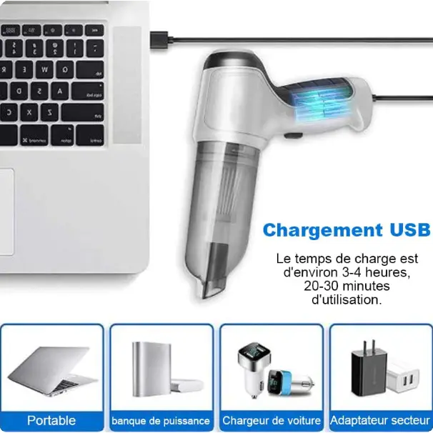 Avtoit | Cordless Handheld Vacuum Cleaner for the Car - Strong Suction Power