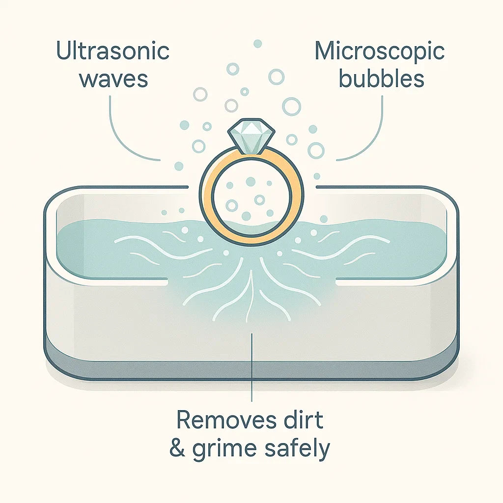 Avtoit | Ultrasonic Cleaning Device | Gentle, Efficient & Versatile for Jewelry, Glasses, Watches, and Dentures