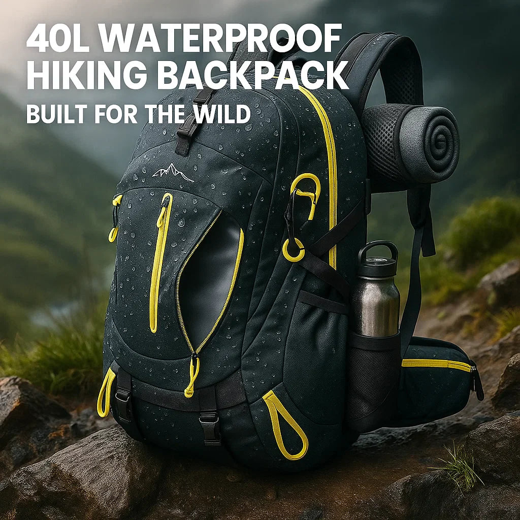 Avtoit | 40L Waterproof Hiking Backpack with Multiple Compartments for Outdoor Adventures and Travel