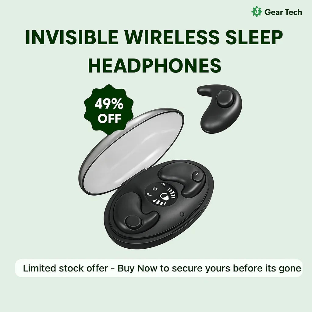Avtoit | Invisible Wireless Sleep Headphones | Bluetooth 5.3 for Comfortable Sleep and Relaxation