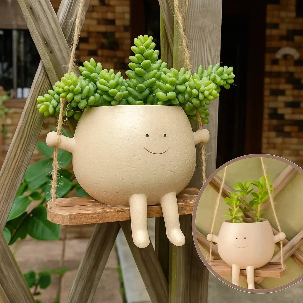 Avtoit | Hanging planter with smiling face