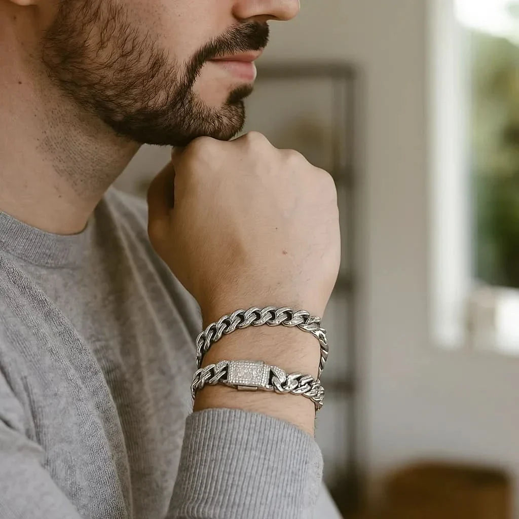 Avtoit | Massive, 18K gold-plated Cuban link bracelet