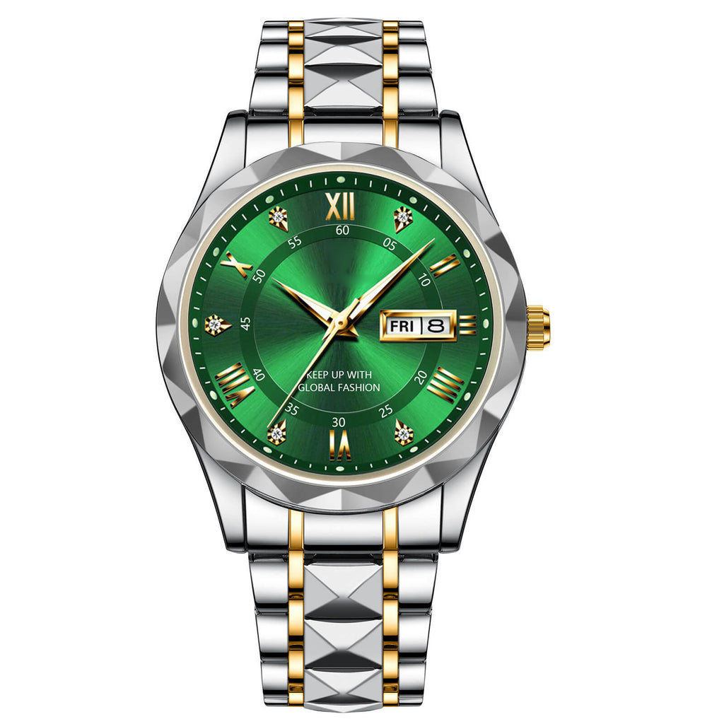 Avtoit | Waterproof Luminous Stainless Steel Two-tone Quartz Men's Watch