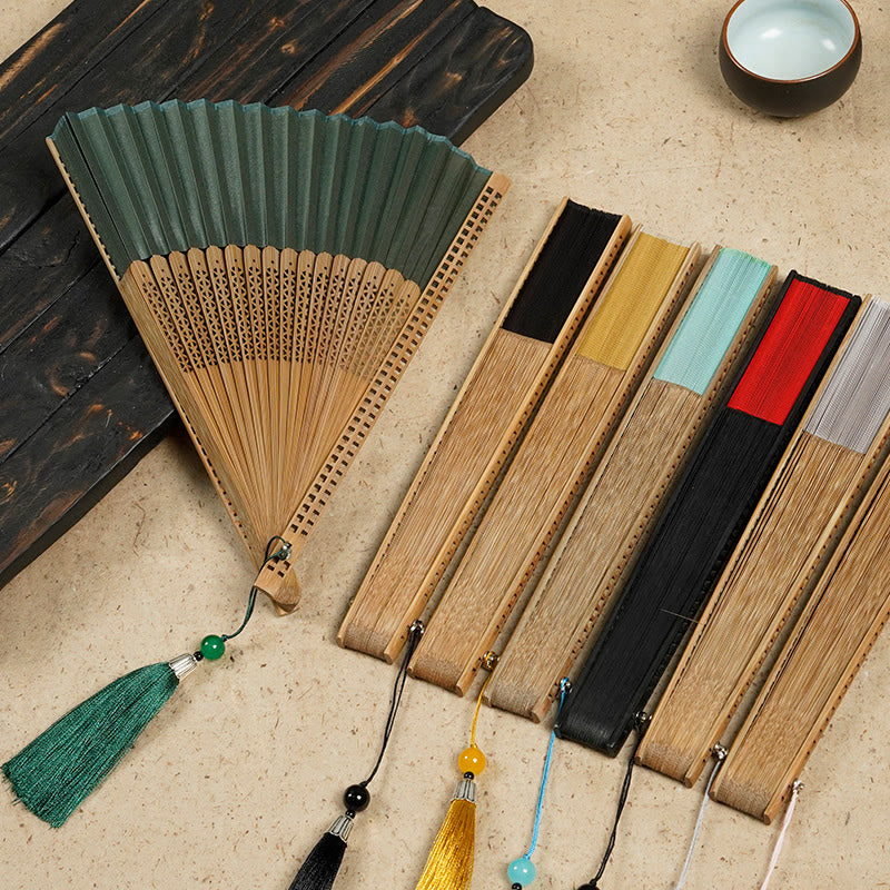Avtoit | Hand fan made of bamboo silk