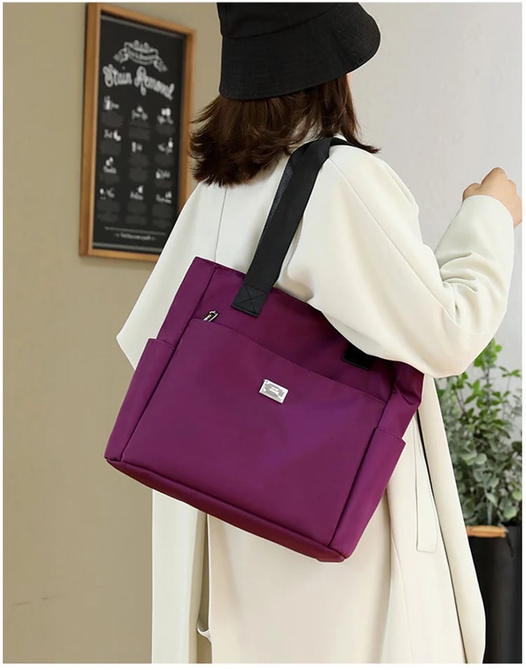 Avtoit | Large Capacity Water Repellent Multi Pocket Nylon Shoulder Bag