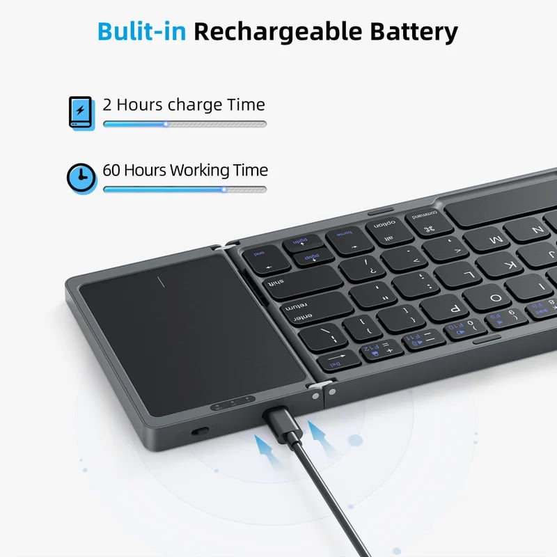Avtoit | Foldable Bluetooth Keyboard with Touchpad