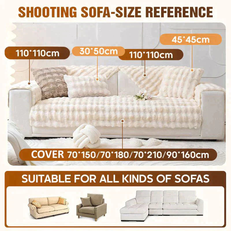 Avtoit | thick rabbit plush sofa cover
