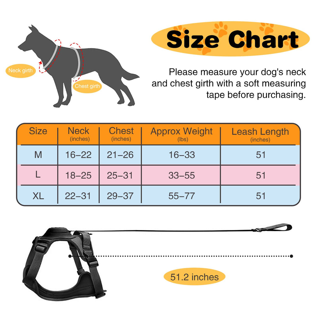 Avtoit | mamymarket™ - Dog Harness and Retractable Leash Set All-in-One