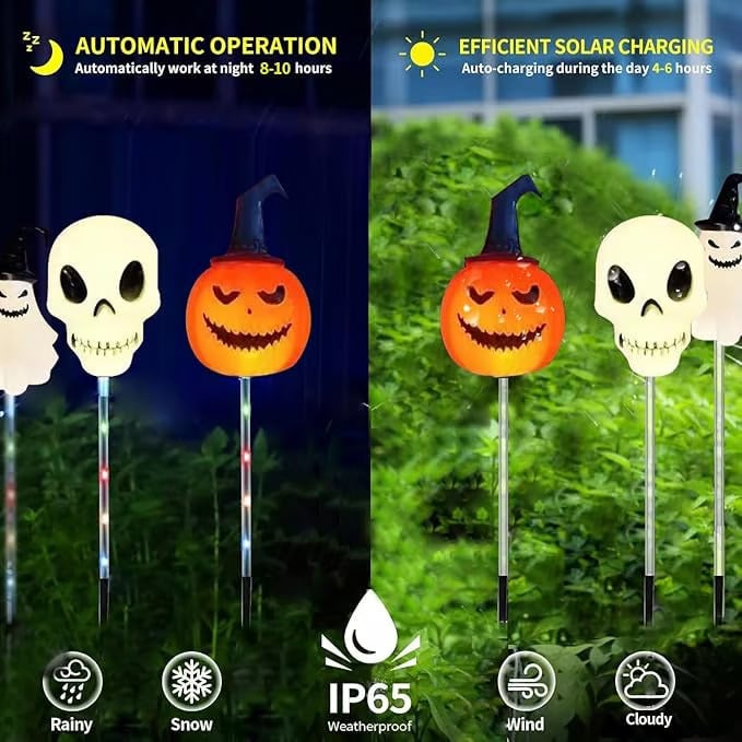 Avtoit | 6 in 1 Halloween Solar Garden Lights
