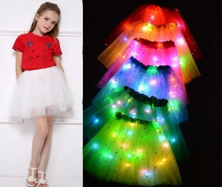 Avtoit | Bright LED Tulle Skirt for Kids – Colorful, Magical Light Effect