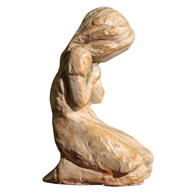 Avtoit | Sweet Hour of Prayer, beautiful hand-cast inspiring sculpture of a praying woman