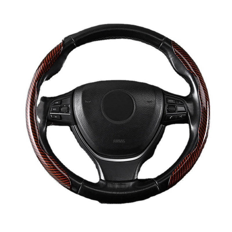 Avtoit | Universal Laser Carbon Fiber Pattern Steering Wheel Cover
