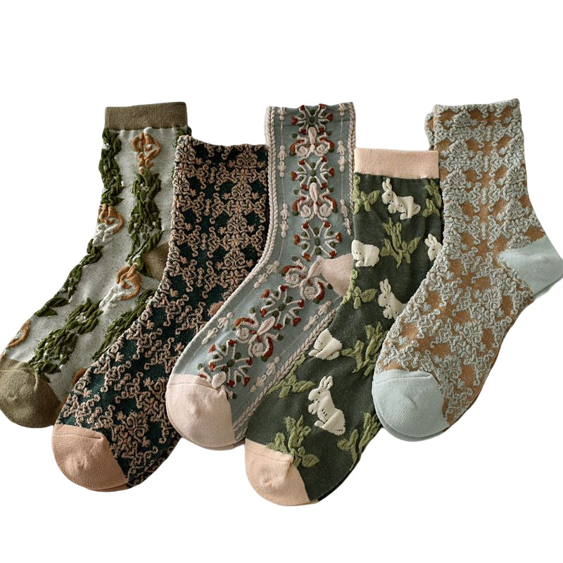 Avtoit | Women's Floral Cotton Socks