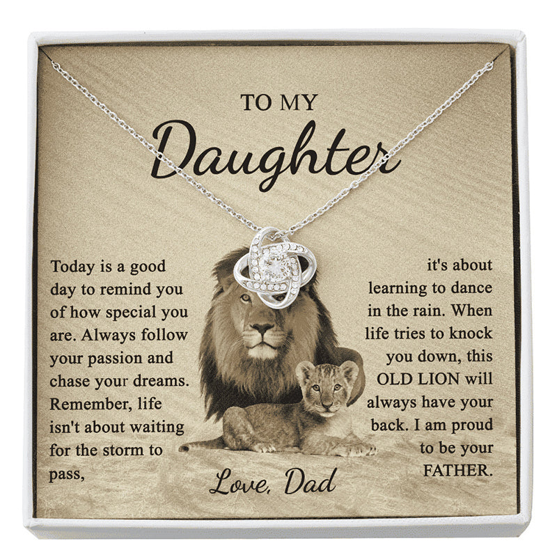 Avtoit | To my daughter dear knot necklace