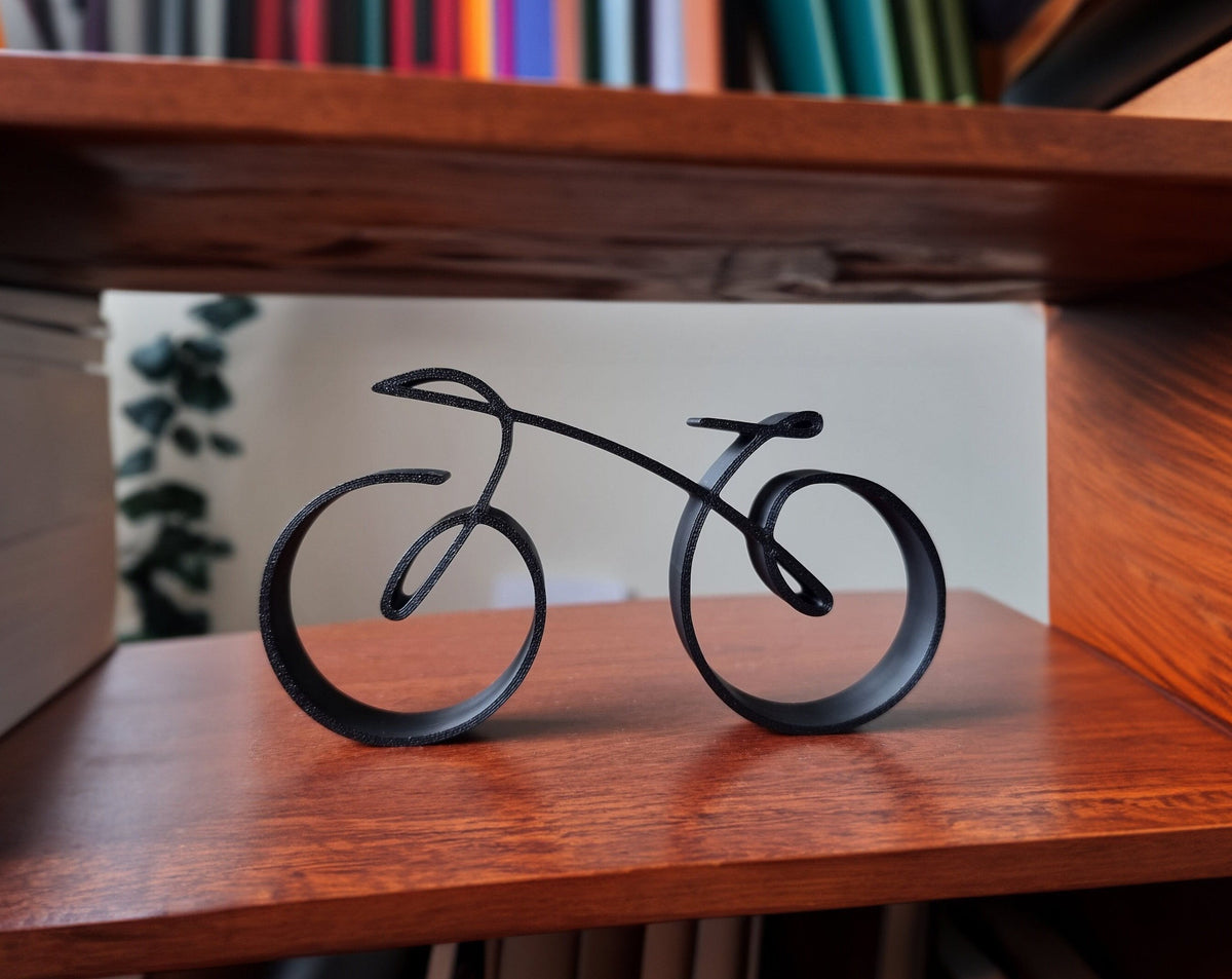 Avtoit | Elegant minimalist bicycle sculpture wireframe style