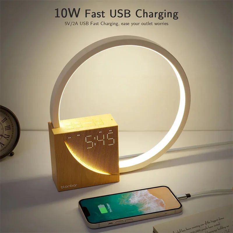 Avtoit | Elegant Touch Control Light Alarm Clock – Wood Design