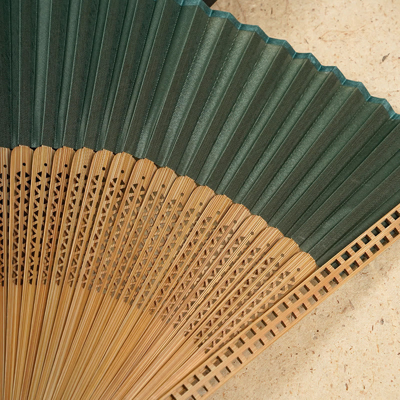 Avtoit | Hand fan made of bamboo silk