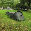 Ultralight Single-Person Camping Tent with Waterproof Polyester and Oxford Base
