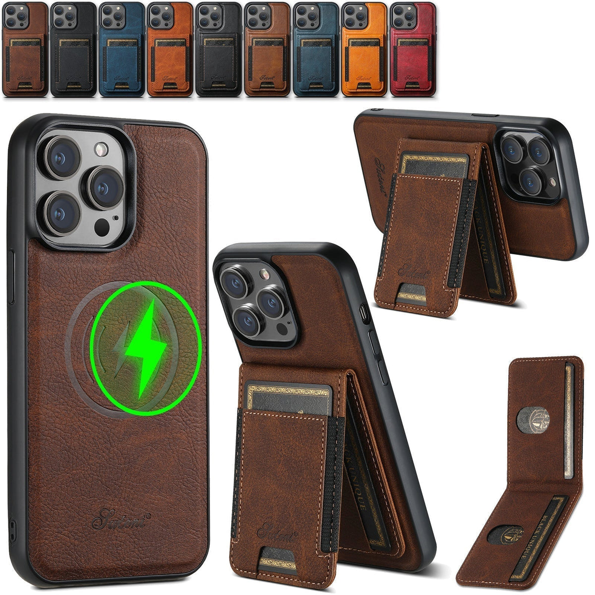 Avtoit | Leather phone case with card holder and MagSafe compatibility