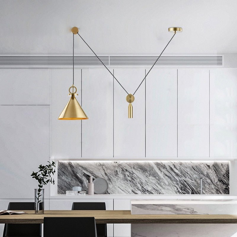 Avtoit | LuxeBalance – Modern Copper Ceiling Lamp