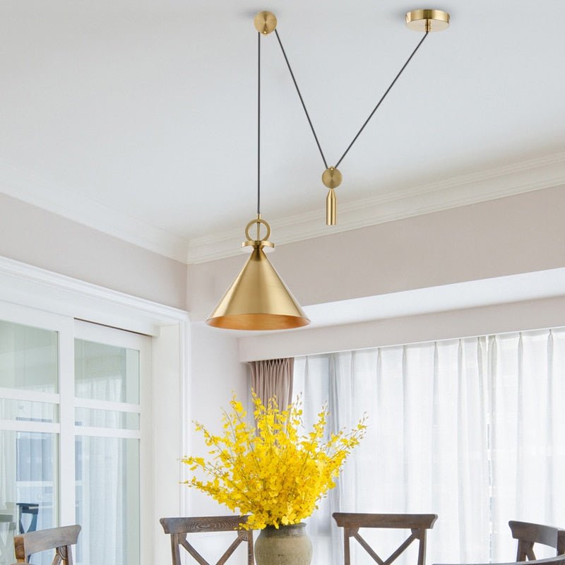 Avtoit | LuxeBalance – Modern Copper Ceiling Lamp