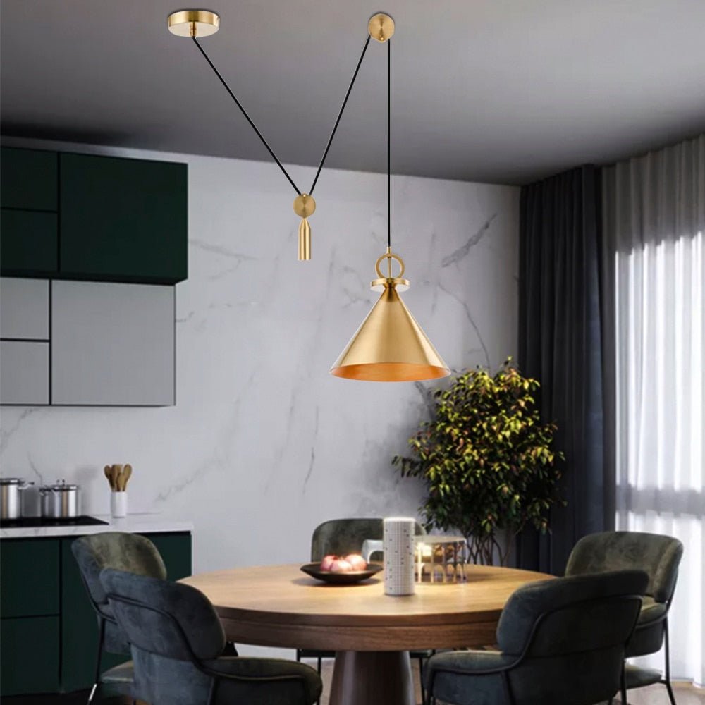 Avtoit | LuxeBalance – Modern Copper Ceiling Lamp