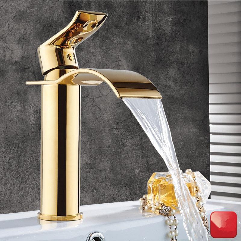 Avtoit | Vanity faucet waterfall faucet brass vanity faucet mixer tap