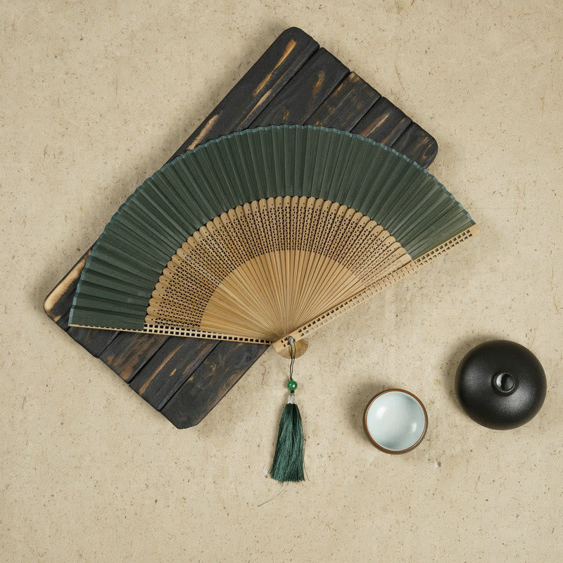 Avtoit | Hand fan made of bamboo silk