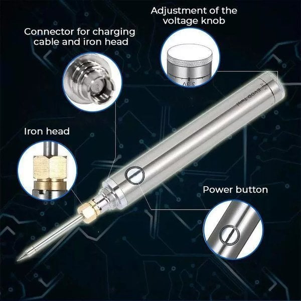 Avtoit | Wireless Soldering Iron with Wireless Charging – Portable USB-powered Tool