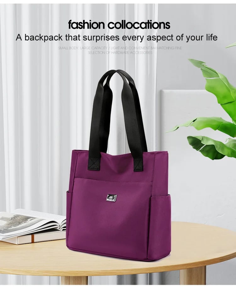 Avtoit | Large Capacity Water Repellent Multi Pocket Nylon Shoulder Bag