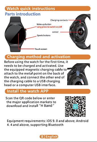 Avtoit | One-Click Blood Sugar|Blood Glucose Blood Pressure ECG|ECG HRV Heart Rate Monitor Health Smart Watch