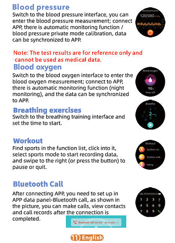 Avtoit | One-Click Blood Sugar|Blood Glucose Blood Pressure ECG|ECG HRV Heart Rate Monitor Health Smart Watch